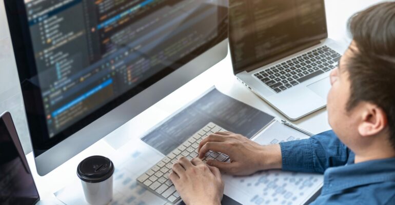 Professional Development programmer working in programming websi