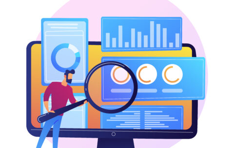 Business audit vector concept metaphor