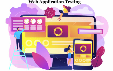 Single page application concept vector illustration.